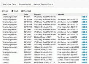 Forms - free landlord software