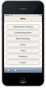 Mobile Version of free landlord software by Property Hawk